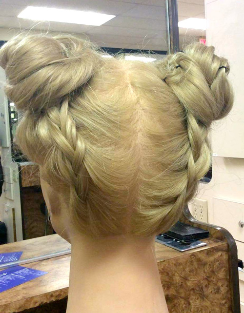 Braided Space Buns