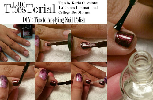 how to apply nail polish