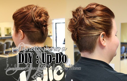 DIY Easy Updo for Medium Hair