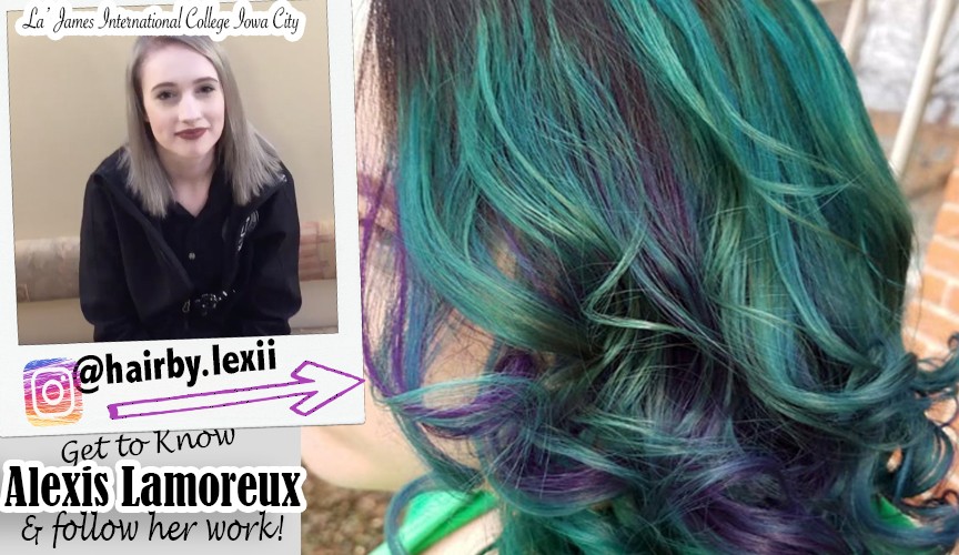 Teal and Purple Hair