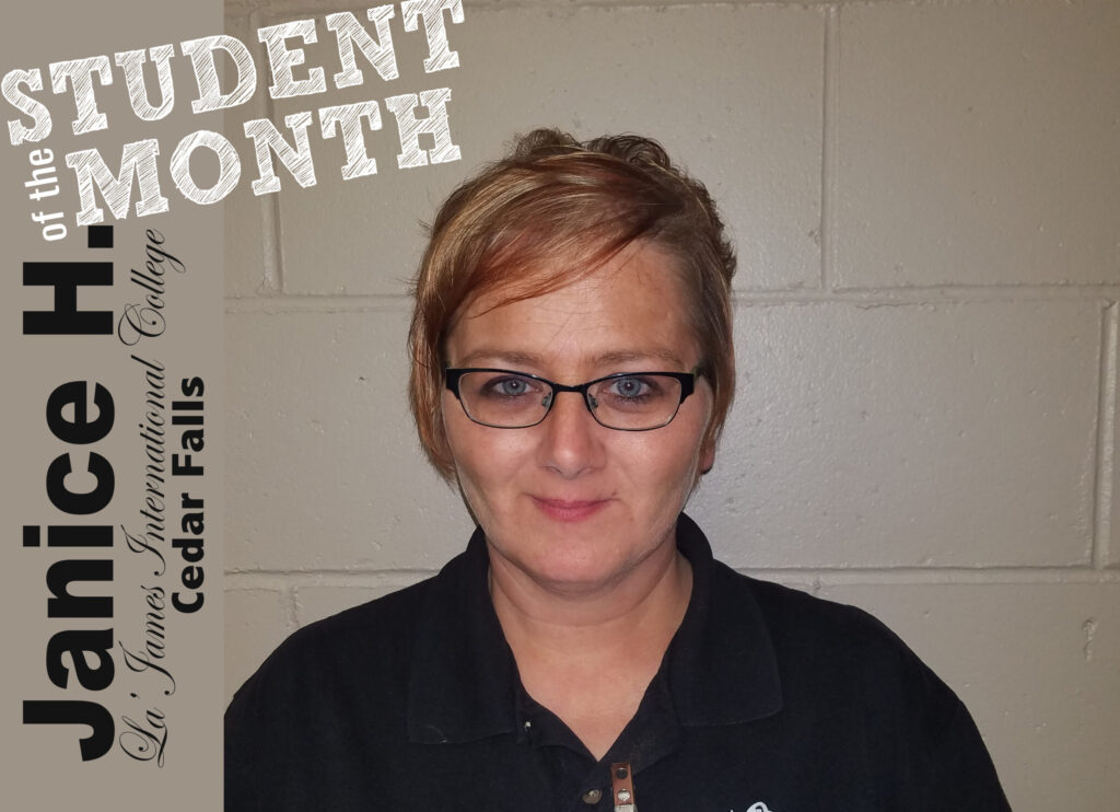 Student of the month Janice